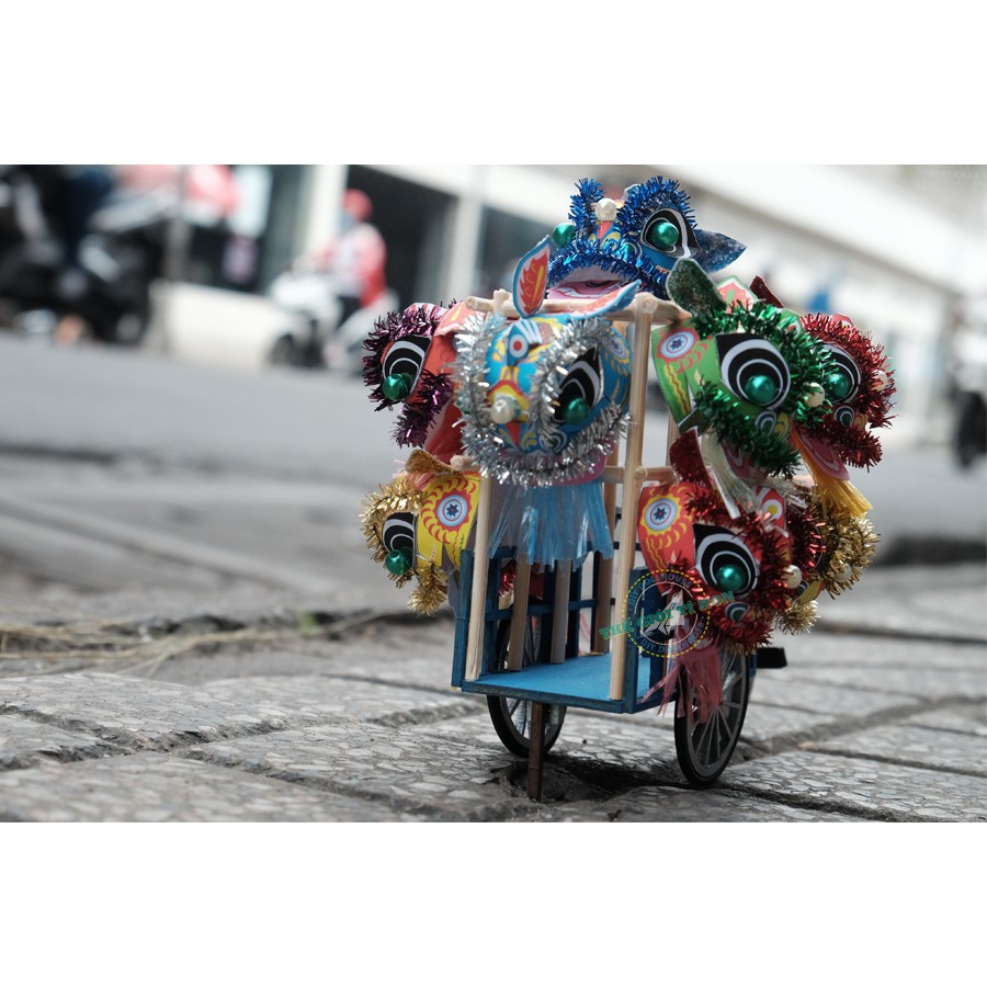 Mô Hình Xe Hàng Rong Sài Gòn Xưa Tí Hon - Xe Lân - HR11