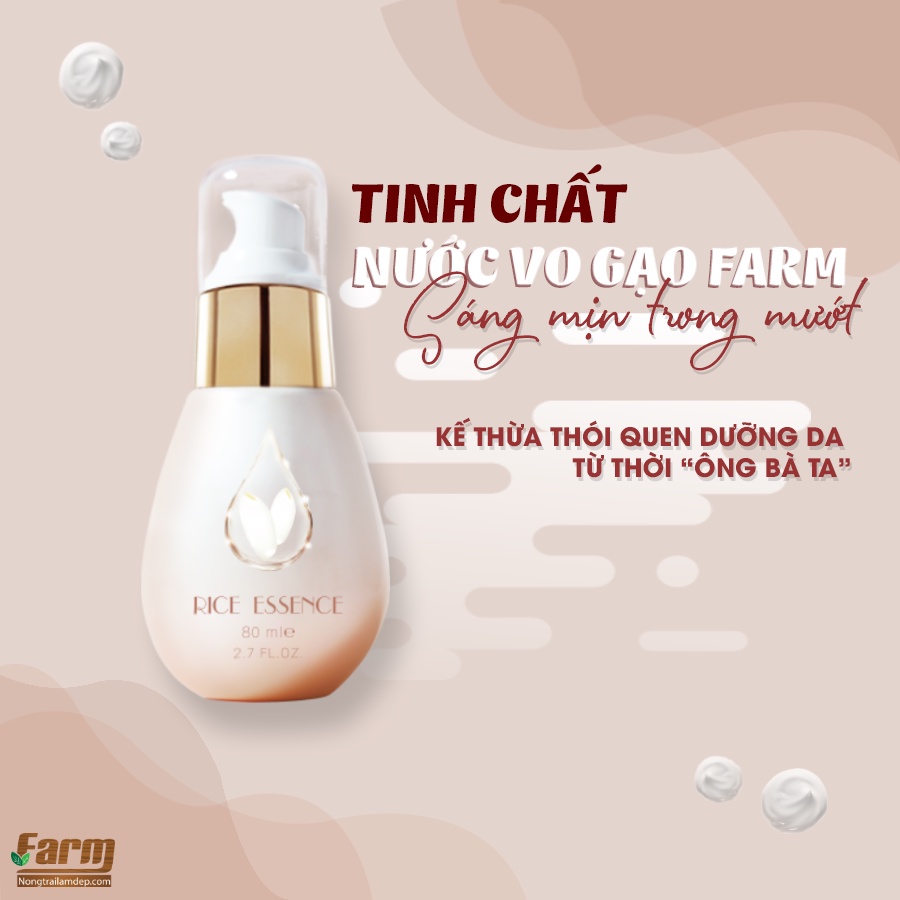 Tinh chất nước vo gạo Farm Rice Essence Chính Hãng