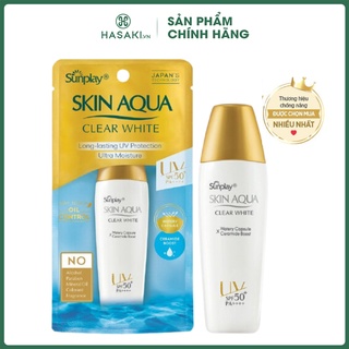 Hình ảnh Sữa Chống Nắng Sunplay Skin Aqua Dưỡng Da Sáng Mịn 25g Clear White SPF50+ PA++++ Hasaki Sản phẩm chính hãng chính hãng