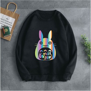 [HOT] Áo Sweeter Nỉ Trơn Dài Tay In Hình Dễ Thương Phản Quang Lâm Phong Shop
