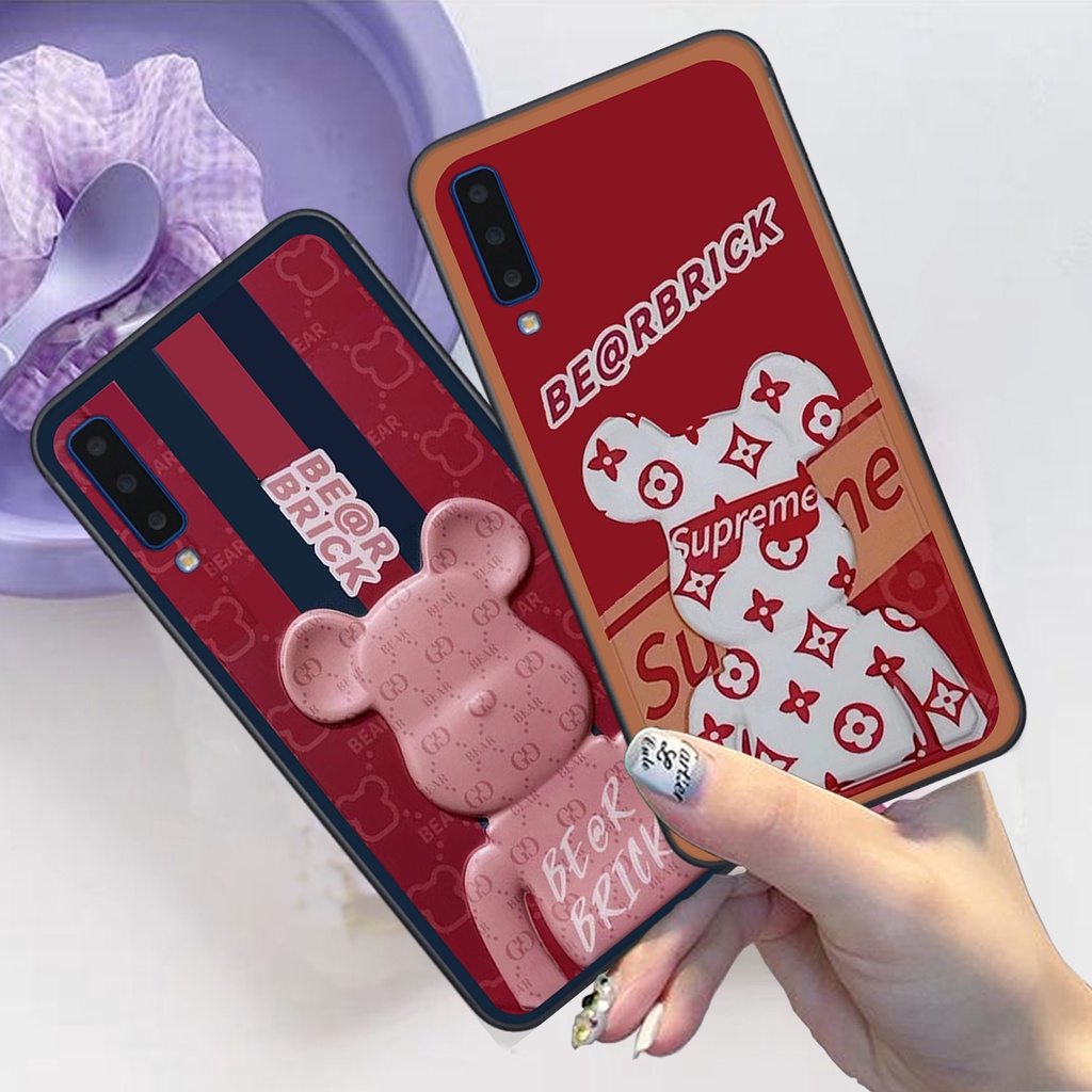 Ốp Samsung A7 2018 / A9 2018 bộ hình gấu bearick spider man cá tính phong cách siêu ngầu giá rẻ