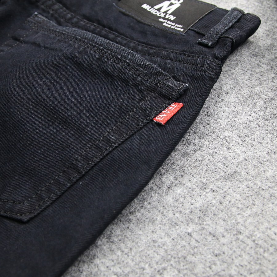 Quần short jean nam đen vải đẹp TS169 Tronshop