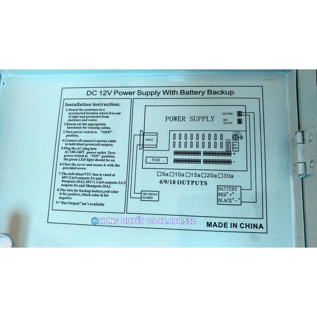 Bộ nguồn dự phòng UPS 12V10A - Nguồn điện kiểm soát ra vào 12V - Nguồn điện chuyển mạch 12V10A 120W sử dụng khi mất điện | BigBuy360 - bigbuy360.vn