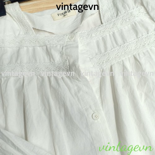 Áo babydoll tay bèo tiểu thư , sơ mi nữ cổ bèo tay FREESHIP 50K A010