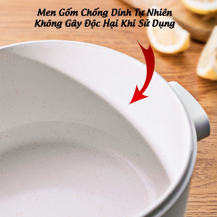 Nồi lẩu điện mini đa năng OLAYKS chống dính hàng chính hãng dung tích 2 lít, MDT089