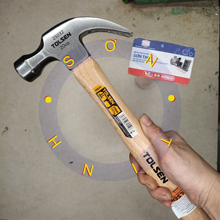 BÚA SỪNG DÊ CÁN GỖ 20OZ 31mm 560g TOLSEN 25032