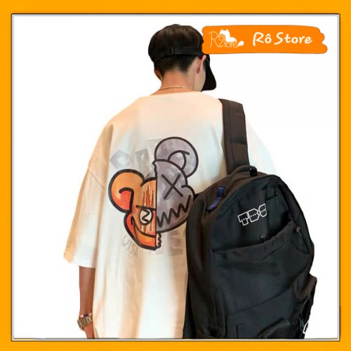 Áo thun nam nữ Unisex form rộng tay lỡ, áo phông gấu PROVDENT phong cách Hàn Quốc Freesize siêu chất RÔ STORE AT39