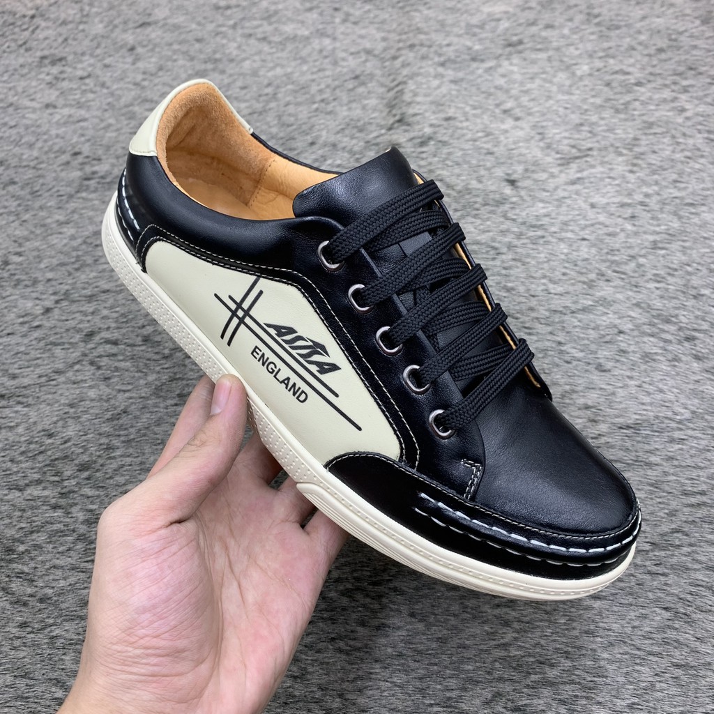 Giầy thể thao/sneaker nam da bò Asia siêu êm