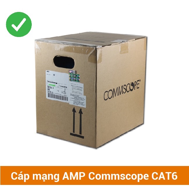 Dây cáp mạng AMP Commscope CAT6 bấm sẵn cos mạng 2 đầu  - Hàng chính hãng Commscope