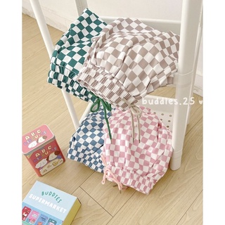 QN183-Quần short caro ô vuông