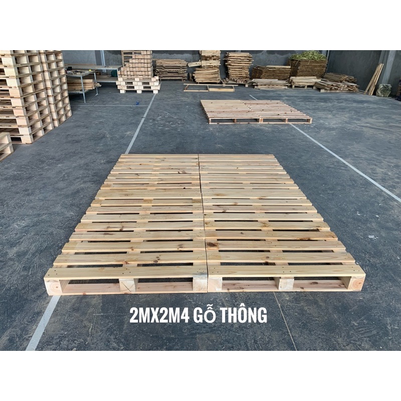 Giường Pallet Gỗ Thông Gấp gọn / Giường Gỗ Cho Homestay giá rẻ mới 100%