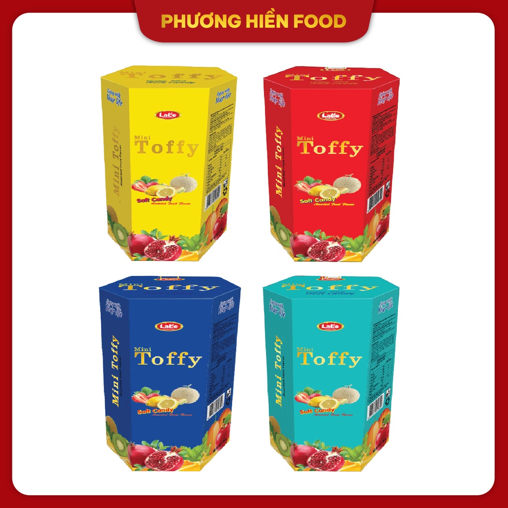 Kẹo mềm hương trái cây Mini Toffy hiệu Lale 100 hộp giấy