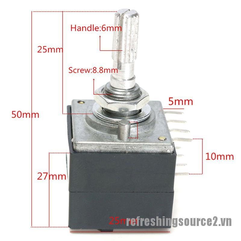 [REF2] 1Pcs potentiometer 50K log alps audio amp volume control pot stereo w loudness