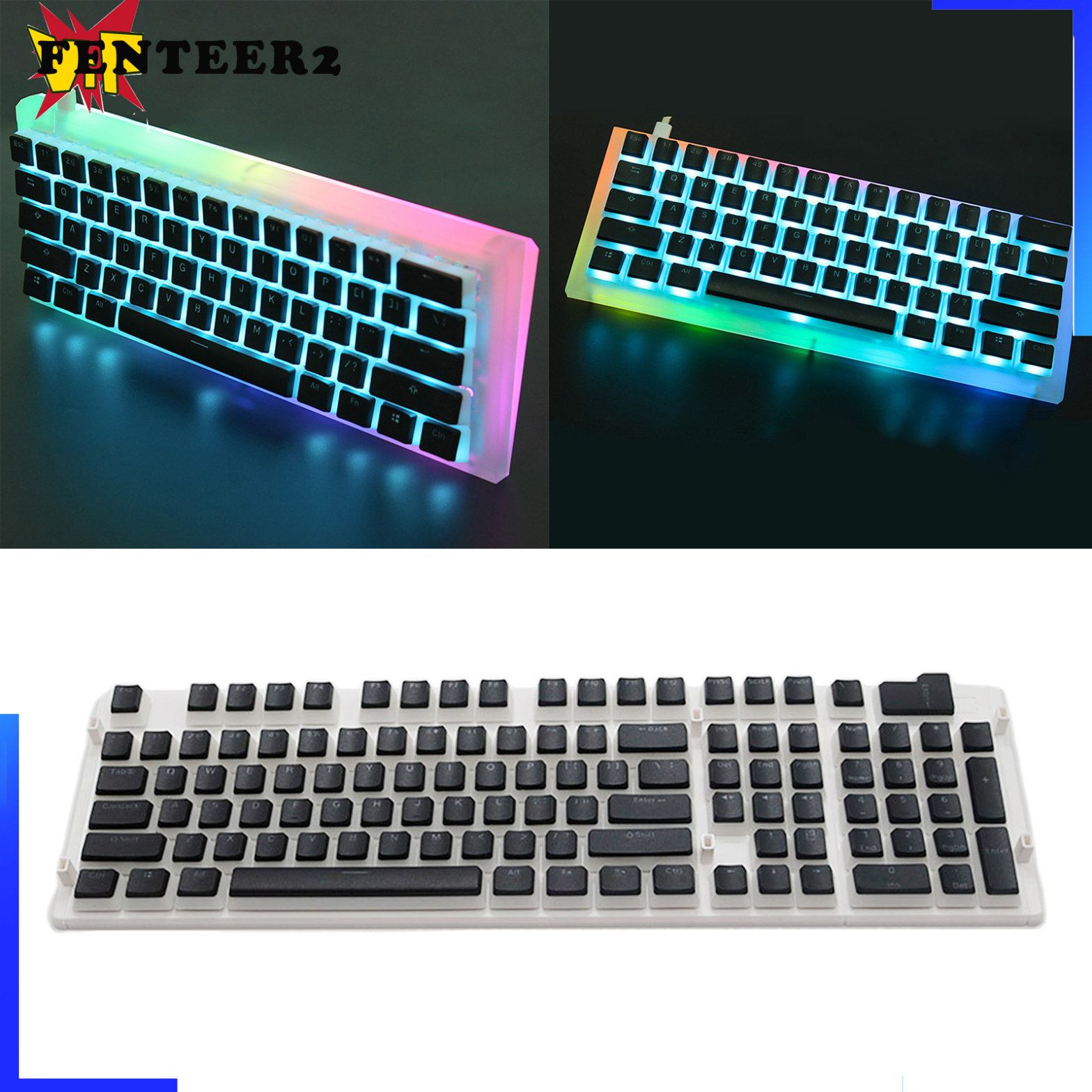 (Fenteer2 3c) 108 Phím Thay Thế Cho Bàn Phím Cherry Mx