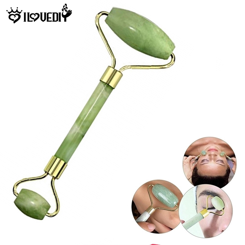 [DS] Dụng Cụ Mát Xa Mặt / Cơ Thể Bằng Đá Ngọc Bích Tự Nhiên