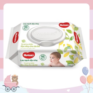 Khăn ướt Huggies không mùi 64 miếng