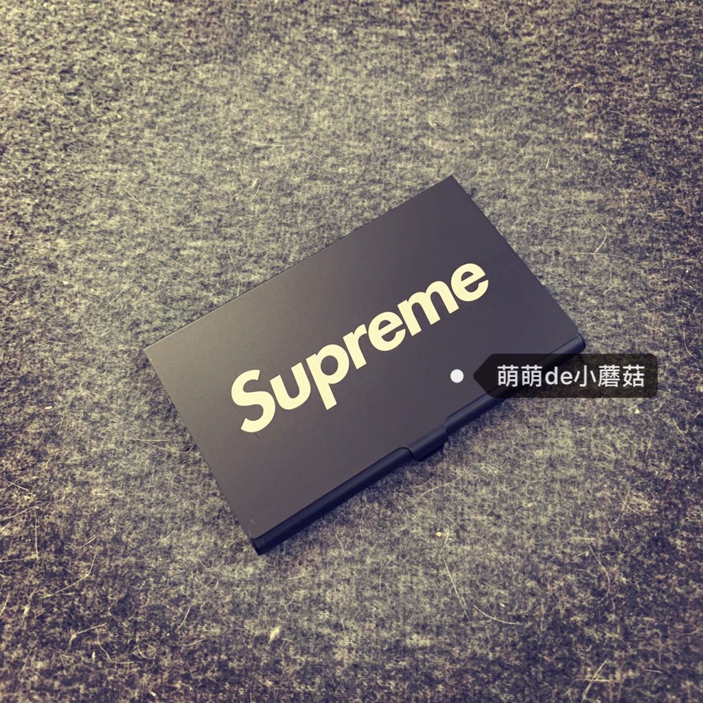 Ví Đựng Thẻ Bằng Nhôm In Logo Supreme Thời Trang Cho Nam