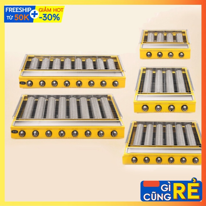 Bếp Nướng Hải Sản - Bếp Gas Nướng Thịt BBQ 4 Họng Đốt Gas ET-K255