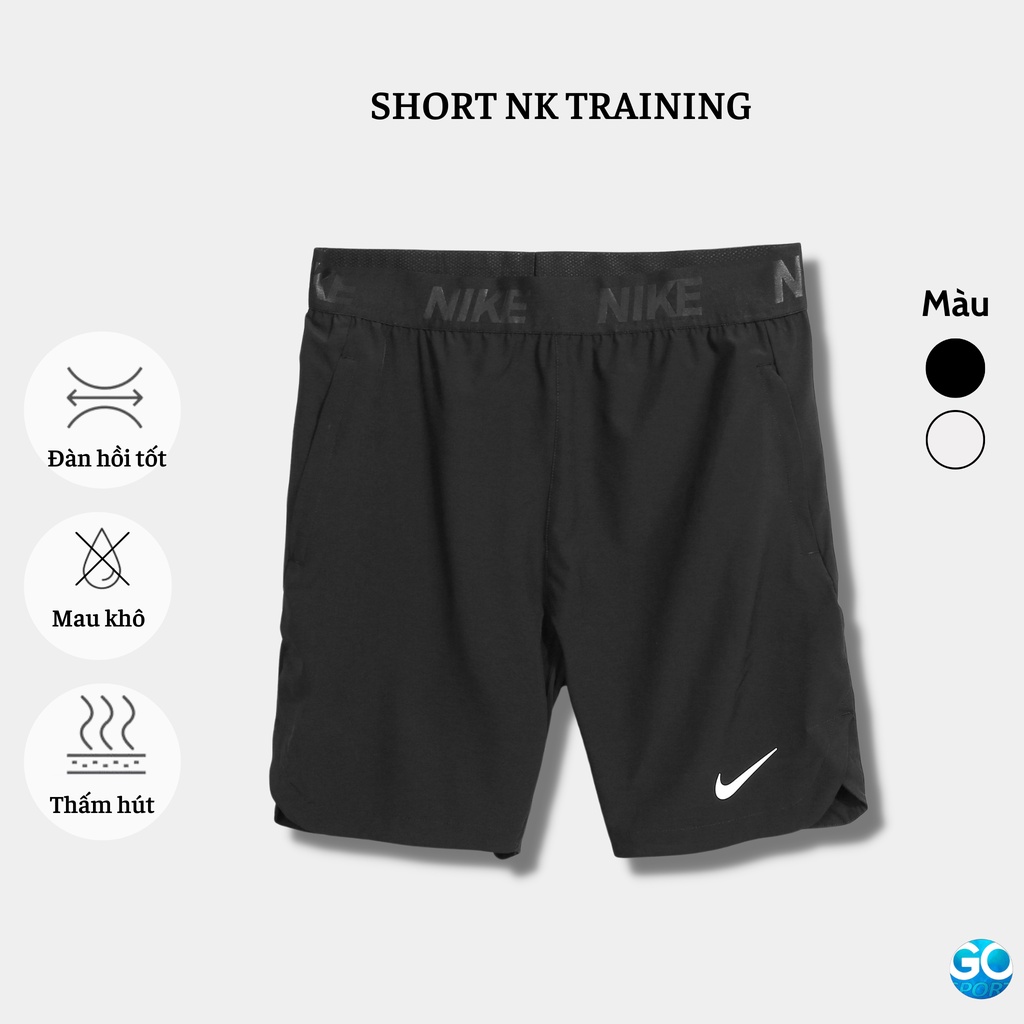 Quần short, quần đùi thể thao nam vải dù mịn mát, thấm hút tốt