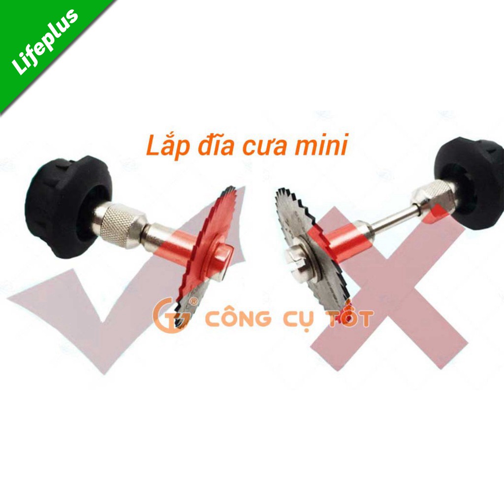 Bộ 6 lưỡi cưa đĩa mini 22-44mm thép gió đen dày 0.8mm