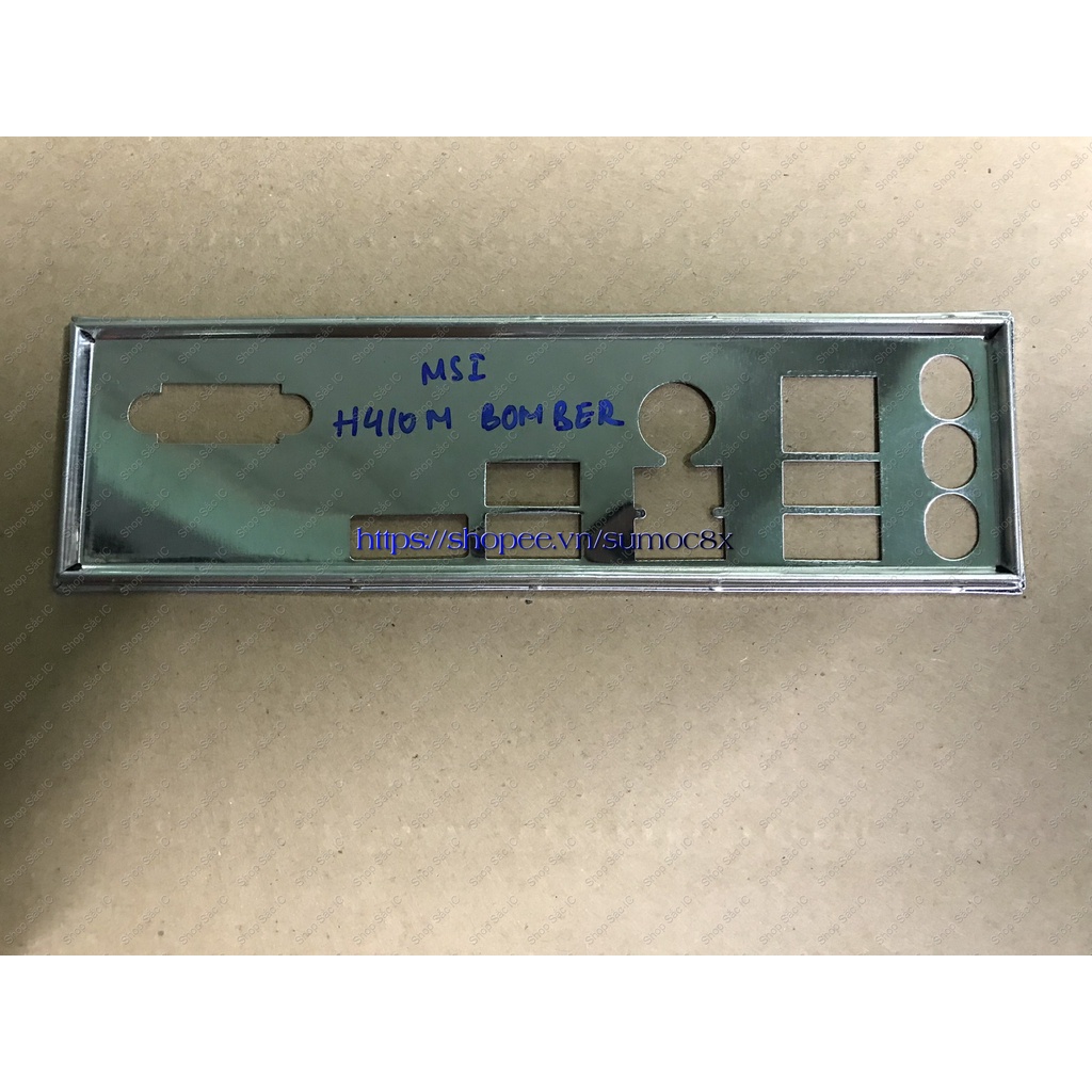 Chặn main MSI H410M BOMBER dùng nắp sau thùng máy