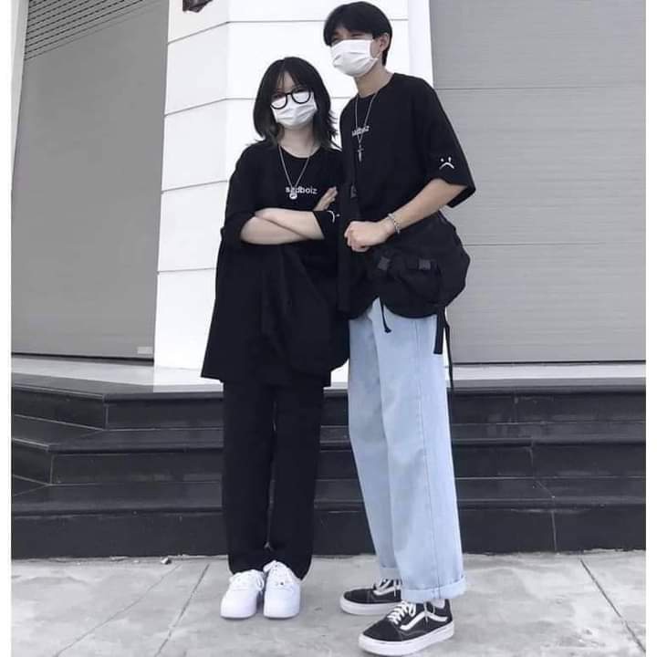 KHẨU TRANG VẢI POLY MỊN DÙNG CHO Áo thun tay lỡ form rộng nam nữ Sadboiz oversize vải cotton xịn dày co dãn 4 chiều SB02