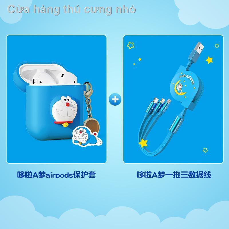 Vỏ Bảo Vệ Hộp Sạc Airpods Airpods 2 Hình Doraemon 3d Độc Đáo Cá Tính