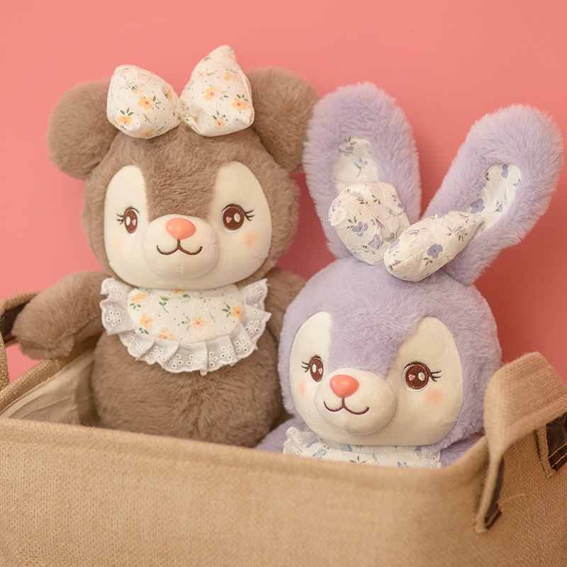 Star Dream Doll Đồ chơi sang trọng Búp bê động vật dễ thương Gấu thỏ Búp bê nhỏ Đi kèm Đồ chơi trẻ em Quà tặng cho trẻ em Quà tặng sinh nhật Chất liệu mềm mại và thoải mái