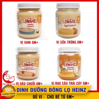 VBL - Combo sỉ trả khách Heinz - Dinh Dưỡng Đóng Lọ Đủ Vị Cho Bé 6m+ Date 07/2021 (110g) - Váng Sữa Heinz Dinh Dưỡng Ăn 