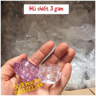 Combo 20 Hũ chiết mỹ phẩm 3 gam kim cương