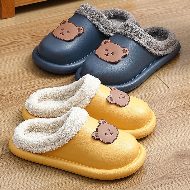 Dép bông nam đi trong nhà thiết kế dễ thương
