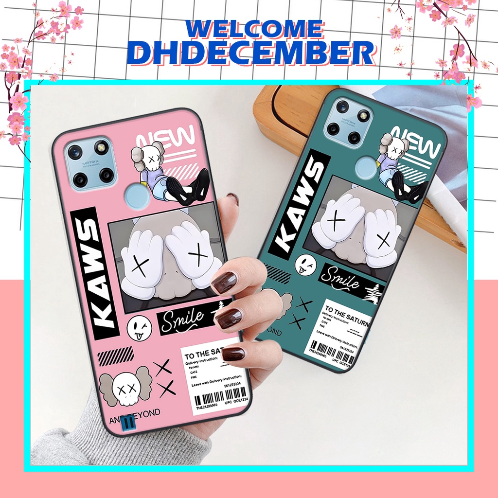 Ốp lưng Realme C25Y in hình gấu K@ws, gấu nâu, dor@emon RẺ- ĐẸP- BỀN