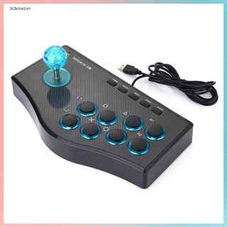 ✨chất lượng cao✨3 In 1 USB Wired Game Controller Arcade Fighting Joystick Stick Gaming Console