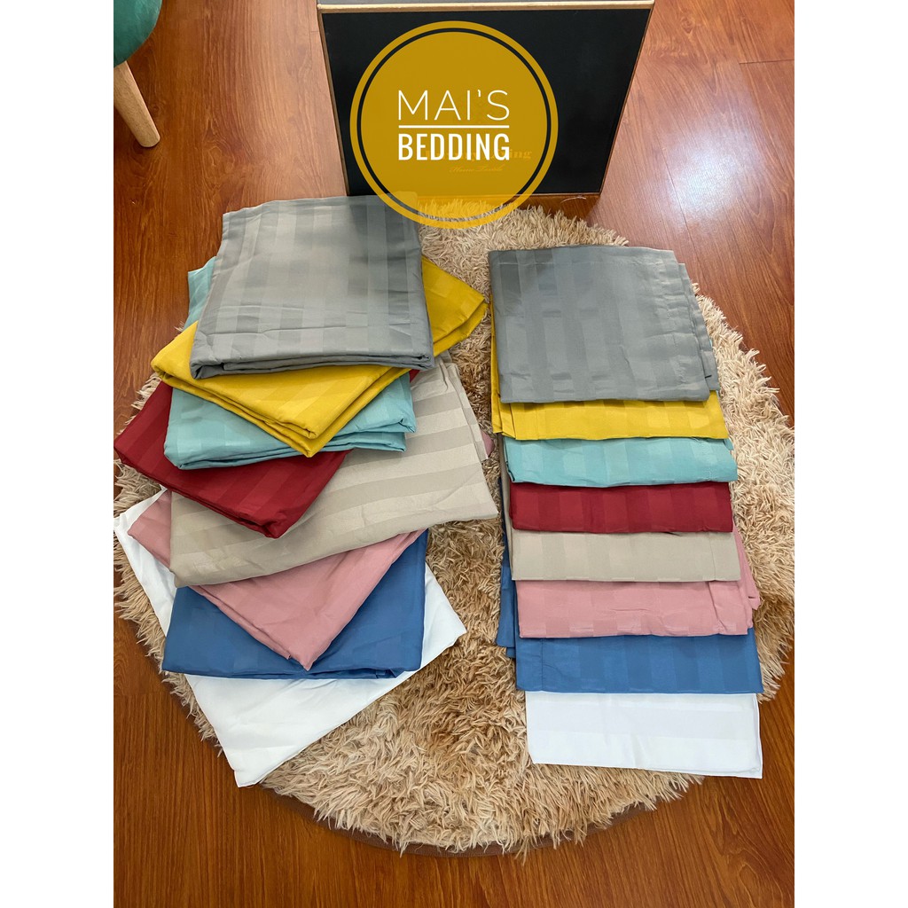 Bộ ga giường và vỏ gối Cotton 3F  đủ kích thước trải nệm 1m2, 1m4, 1m6, 1m8, chưa gồm chăn | BigBuy360 - bigbuy360.vn