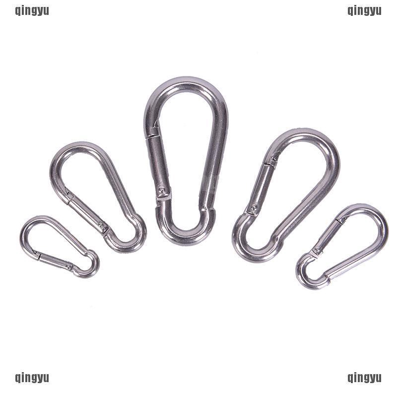 ❤ Tôi ♣ Móc Khóa Carabiner Bằng Thép Không Gỉ 304