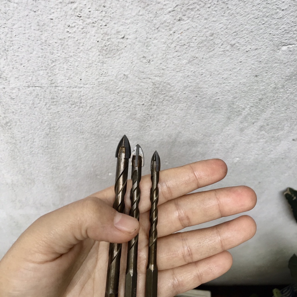 Mũi khoan đa năng, mũi khoan gạch men cạnh, 4 6 8 10 12 mũi khoan chuôi lục giác