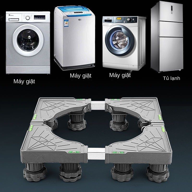 Máy giặt tự động đa năng Giá đỡ điều chỉnh con lăn bánh xe