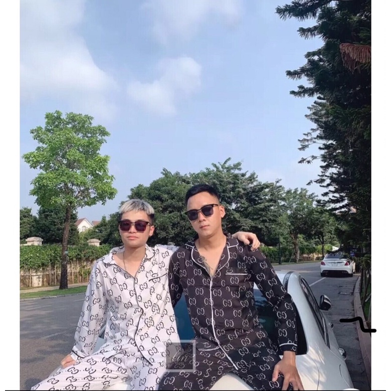 Bộ ngủ nam gg tay dài sang chảnh siêu chất- Pijama gg nam dài tay siêu sang