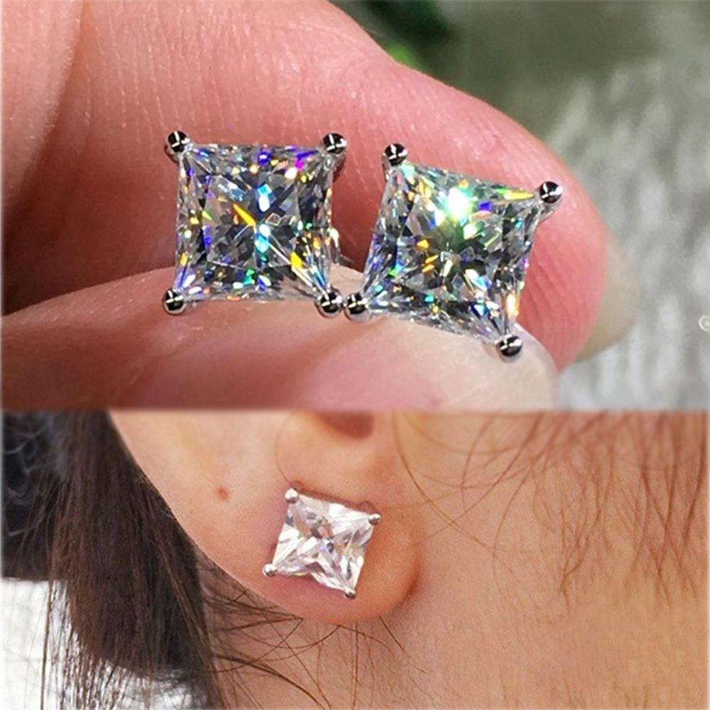 Khuyên Tai Đám Cưới OSIER1|Mặt Dây Chuyền Hình Vuông Dành Cho Nam Và Nữ