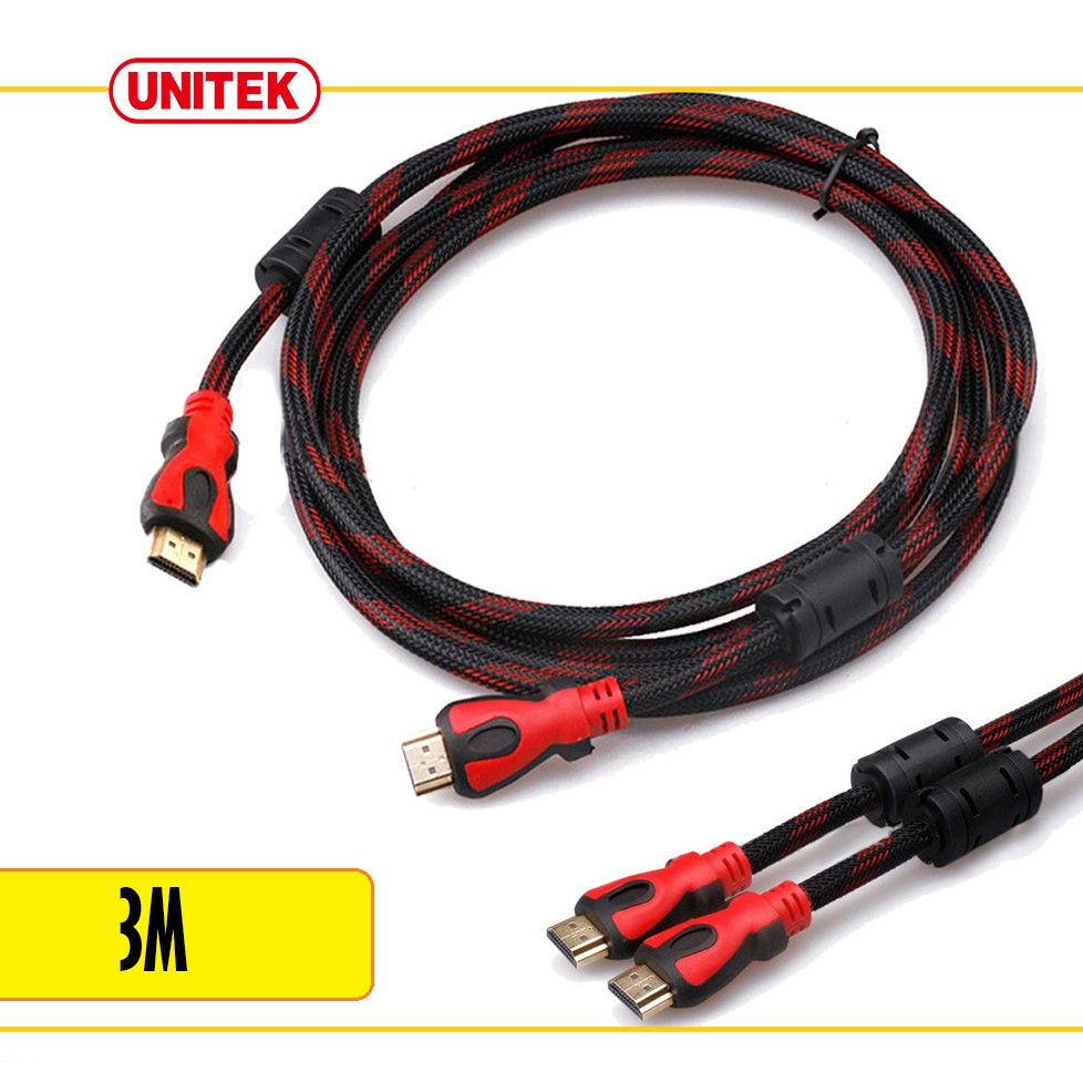 Dây HDMI ra HDMI bọc lưới chống nhiễu 3M