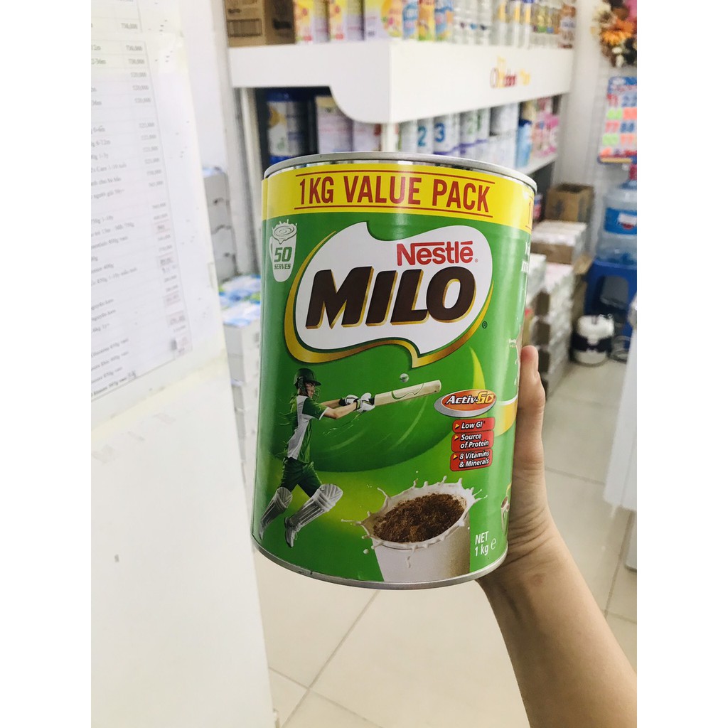 Bột cacao Milo Úc 1kg date 2022