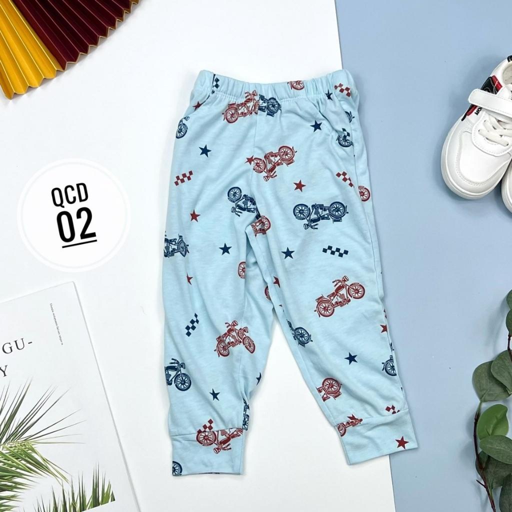 Quần dài bé trai, quần dài cotton bé trai chất mềm mát, size 6-10 - SUNKIDS