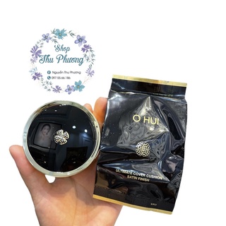phấn nước OHUI ultimate cover lifting cushion [ 1 hộp + 1 lõi sơ cua tách set]