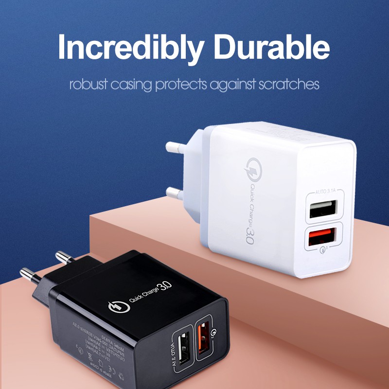 Suntaiho 35W Quick USB Charge QC 3.0 4 Port Wall Adapter US EU Plug For iPhone Samsung