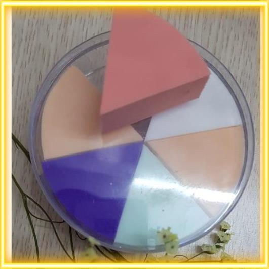 6 Miếng bông tán kem nền, mút trang điểm đánh kem lót nền, đánh phấn ướt cao cấp SIDUMI - SDM LN 160,161