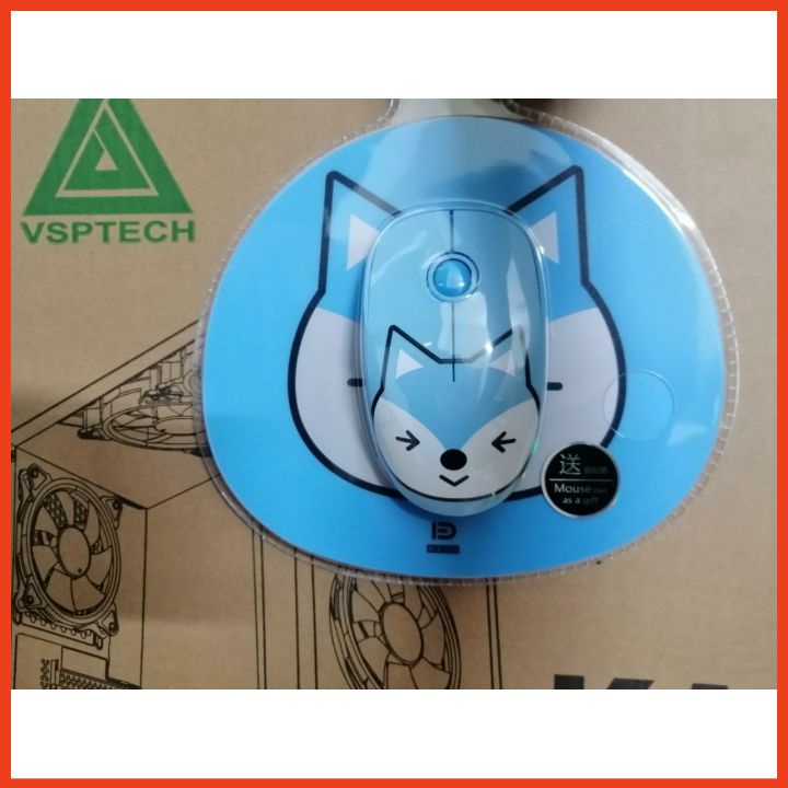 Chuột Máy Vi Tính Kèm Lót Không Dây FDE680 Cổng Giao Tiếp USB - Bảo Hành 2 Năm Lỗii Đổi Mới