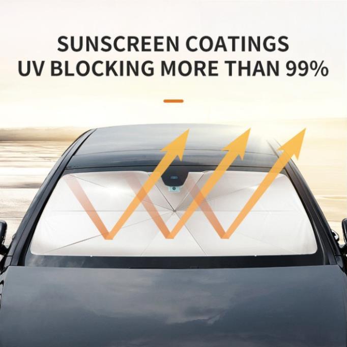 Ô che nắng,Ô Tô kiêm chắn nắng kính lái  đa năng cao cấp 2 trong 1. Chống nắng nóng và tia UV