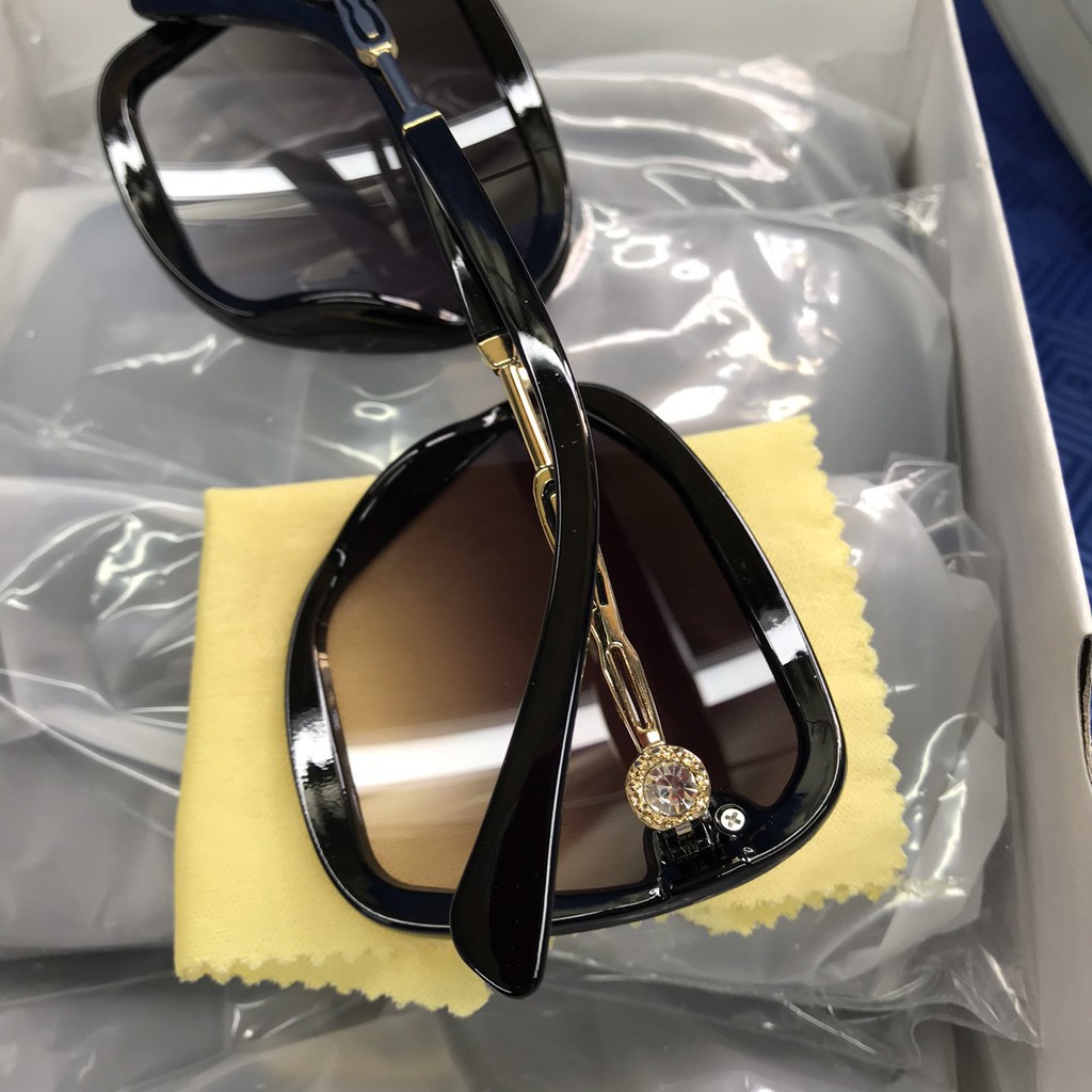 [Mã SRJULY1215 giảm 20K đơn 50K] Kính râm nữ thời trang 2021 - Mắt kính mát nữ đẹp gọng nhựa phối kim loại nâu đen_MS09 | BigBuy360 - bigbuy360.vn