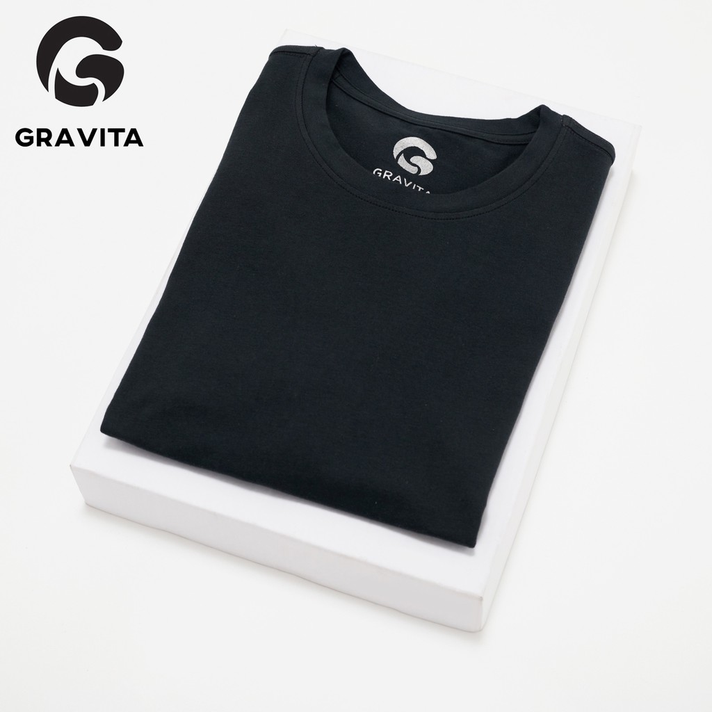 Áo thun nam trơn cổ tròn Gravita, áo phông nhiều màu chất Ecologically Grown Cotton form slim fit, tặng kèm nước hoa | BigBuy360 - bigbuy360.vn