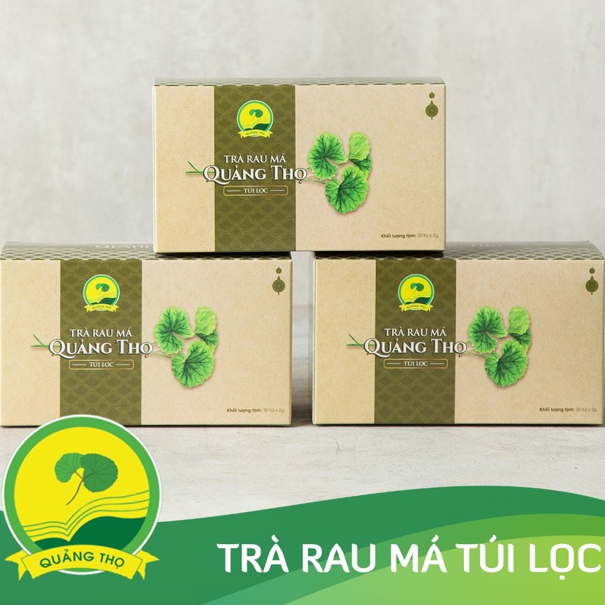 Trà rau má thanh nhiệt-thải độc Quảng Thọ- Trà túi lọc-sản phẩm Organic- Tinh chất từ thiên nhiên